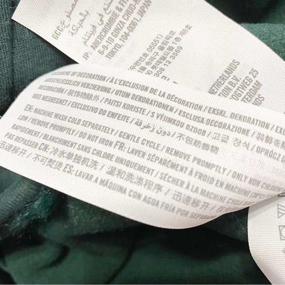 NEW Abercrombie & Fitch Jacket XS Teal Green Faux Fur Half Zipper Pullover XS - Picture 10 of 11